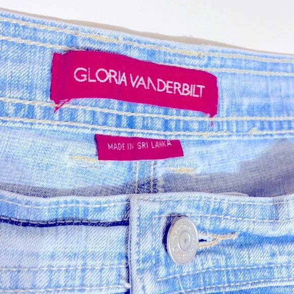Gloria Vanderbilt Red Label Blue Denim Jean 10 - Picture 7 of 9